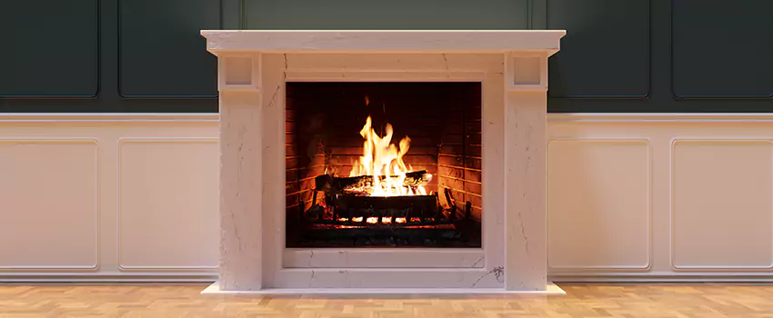 Open Flame Wood-Burning Fireplace Installation Services in Yorkville, Illinois