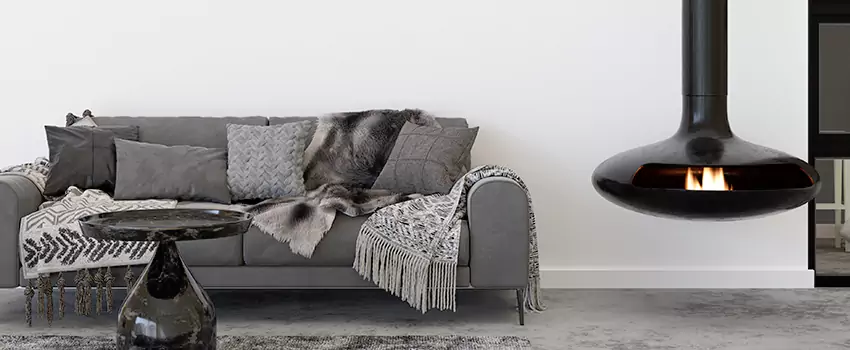 Circular Hanging Fireplace Installation Services in Yorkville, IL