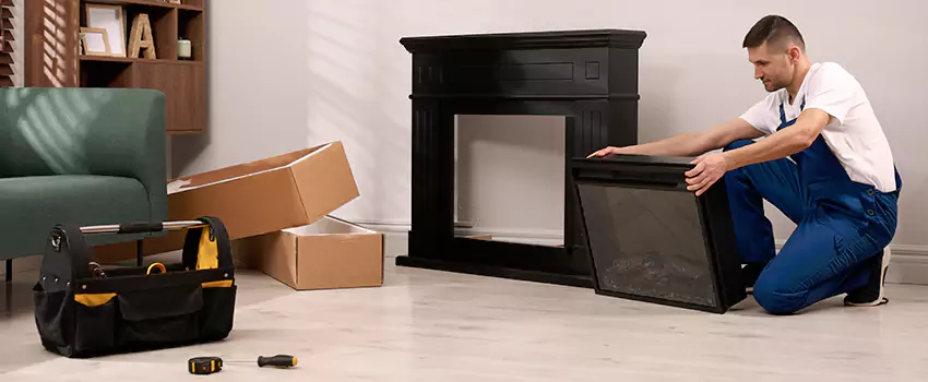 Old Rusted Metal Fireplace Repair And Replacement in Yorkville, IL